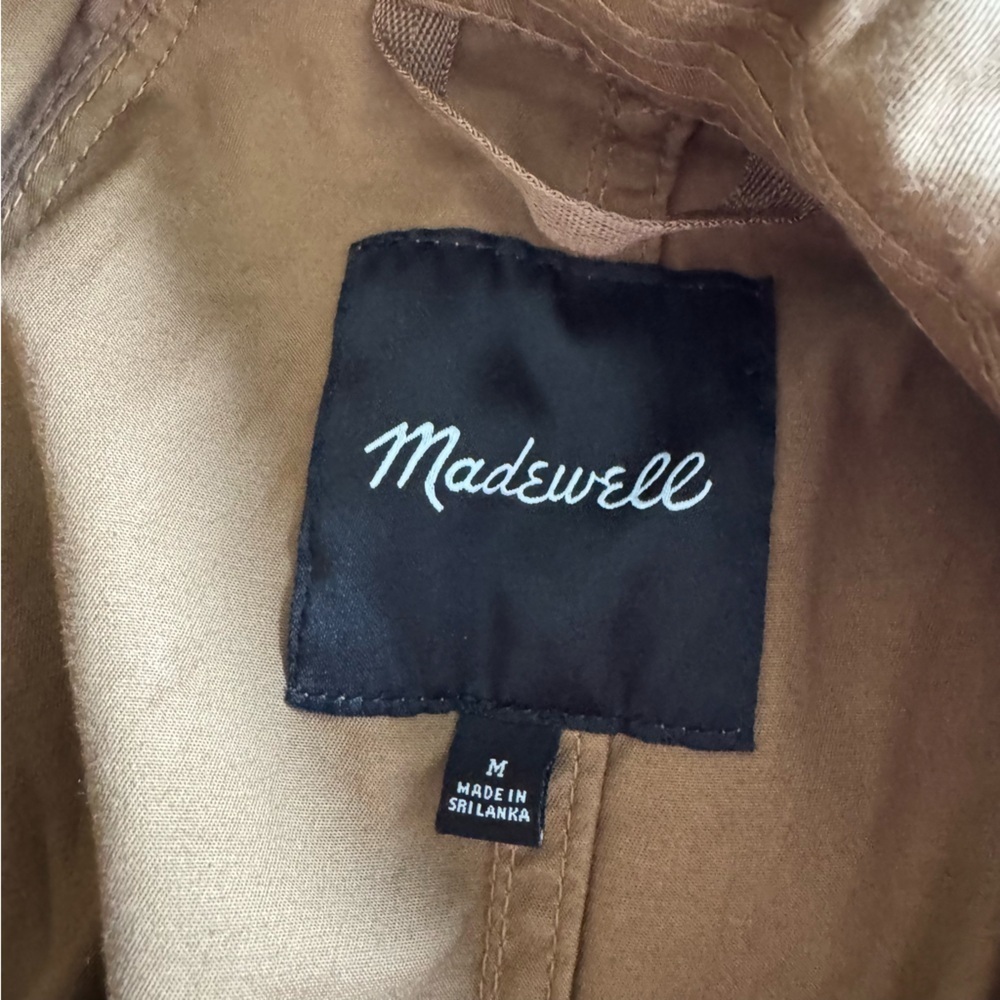 NWOT! Madewell Montrose Belted Trench Coat with Bubble Sleeves - Brown - Picture 14 of 14
